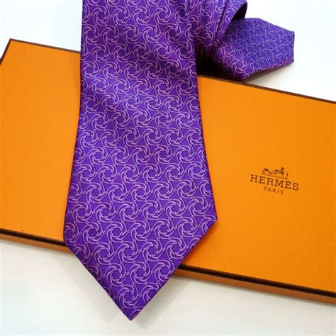 purple tie hermes|hermes neck ties.